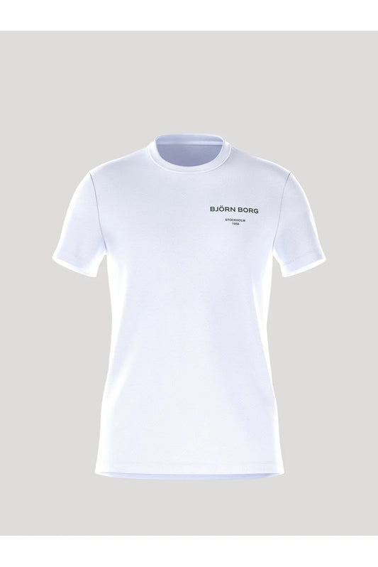 Bjorn Borg Ανδρικό Αθλητικό T-Shirt - Borg Essential T-Shirt - Brilliant White
