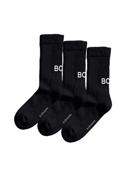 Bjorn Borg Κάλτσες Unisex 3 Ζεύγη - Core Crew Polyamide Socks 3p - Multicolor