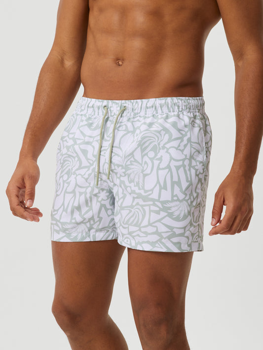 Bjorn Borg Ανδρικό Μαγιό Σόρτς - Borg Print Swim Shorts - Vacay Big 1