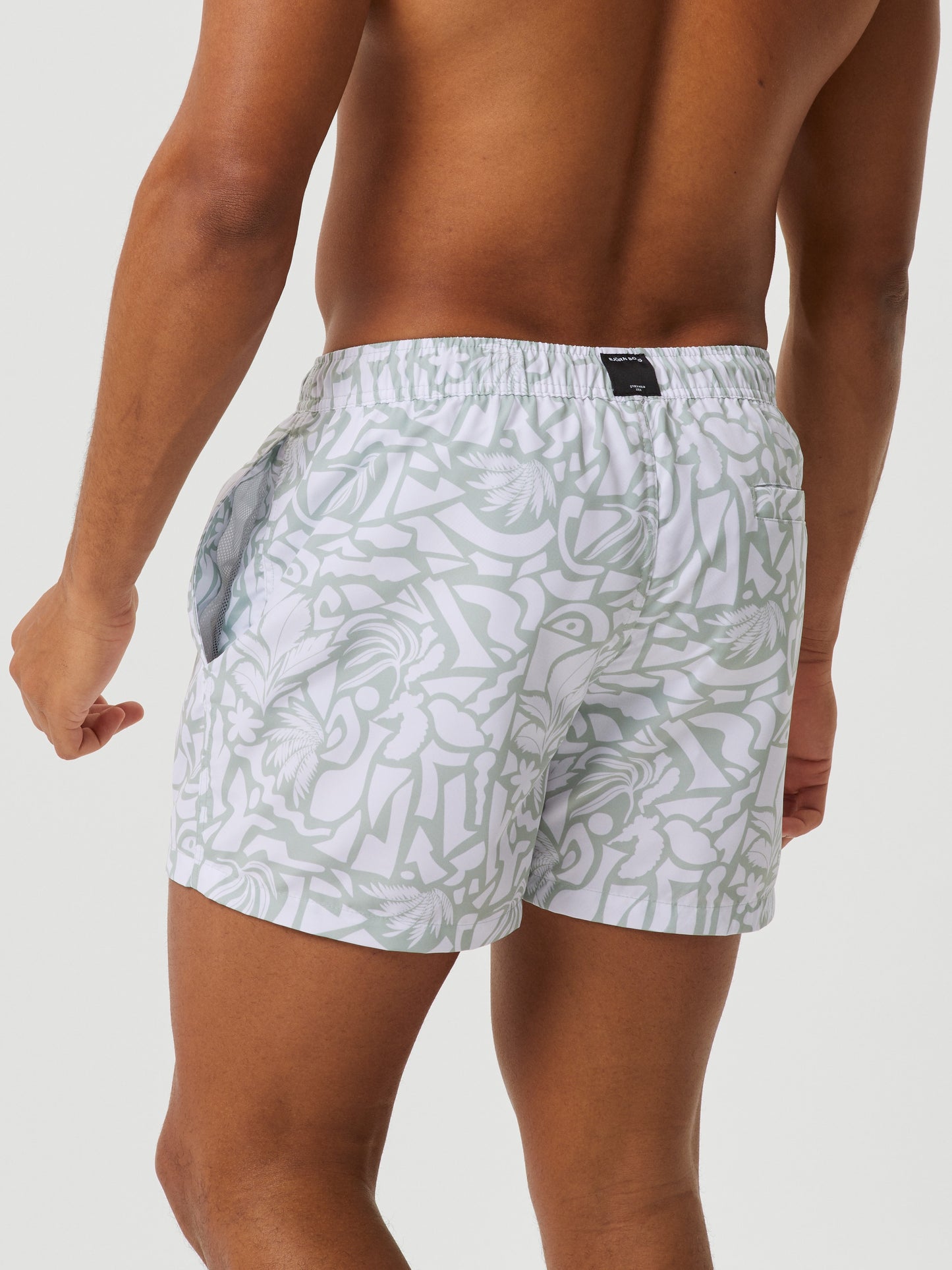 Bjorn Borg Ανδρικό Μαγιό Σόρτς - Borg Print Swim Shorts - Vacay Big 1