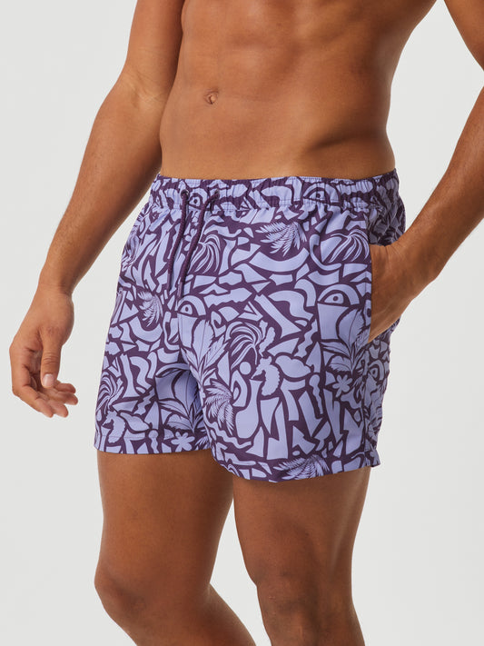 Bjorn Borg Ανδρικό Μαγιό Σόρτς - Borg Print Swim Shorts - Vacay Big 2