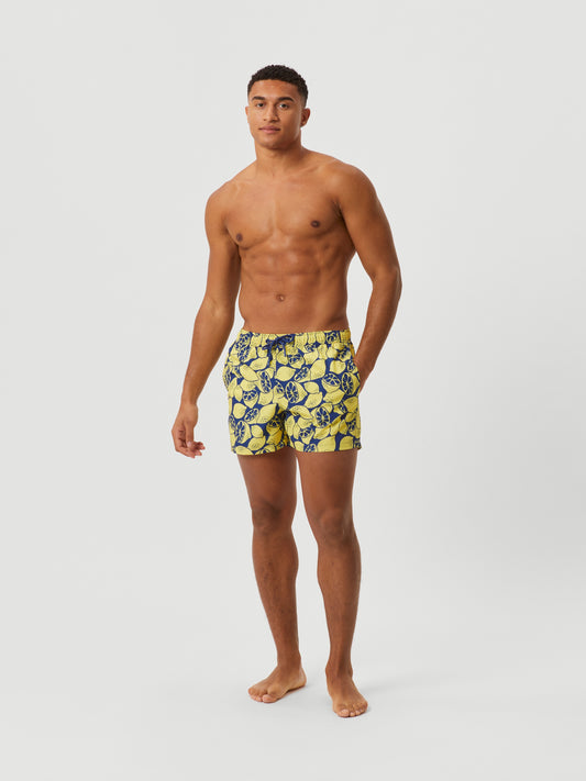 Bjorn Borg Ανδρικό Μαγιό Σόρτς - Borg Print Swim Shorts - Limoncello Big 1