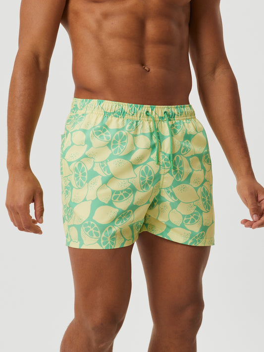 Bjorn Borg Ανδρικό Μαγιό Σόρτς - Borg Print  Swim Shorts - Limoncello Big 2