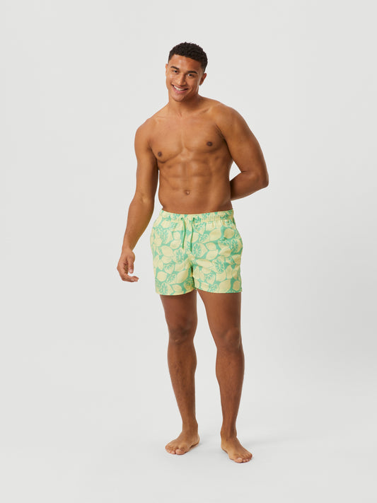 Bjorn Borg Ανδρικό Μαγιό Σόρτς - Borg Print  Swim Shorts - Limoncello Big 2