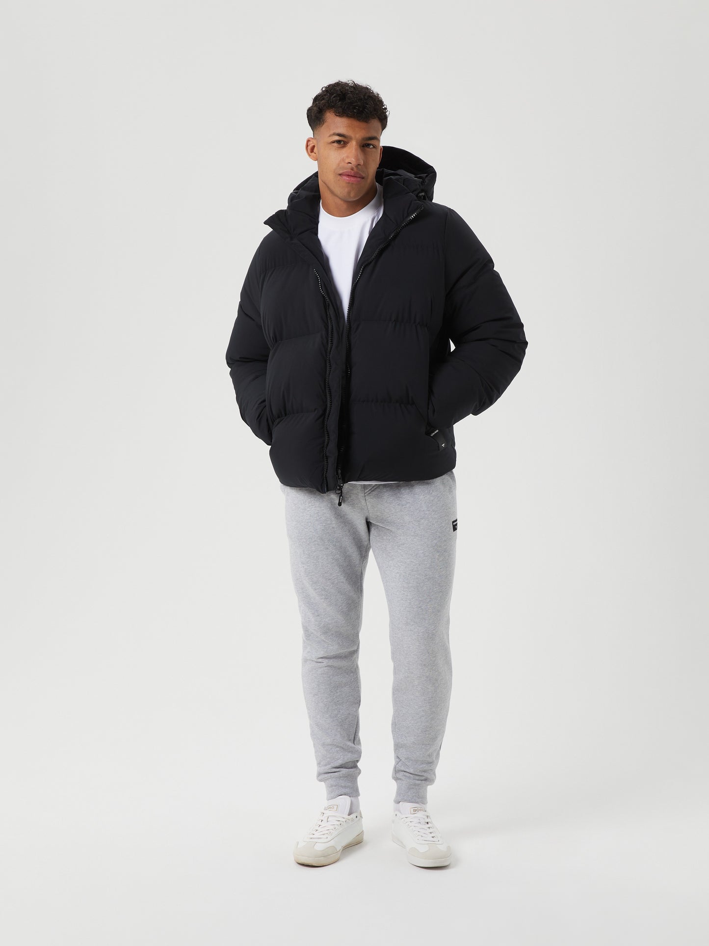 Bjorn Borg Ανδρικό Μπουφάν - Centre Puffer Jacket - Black Beauty