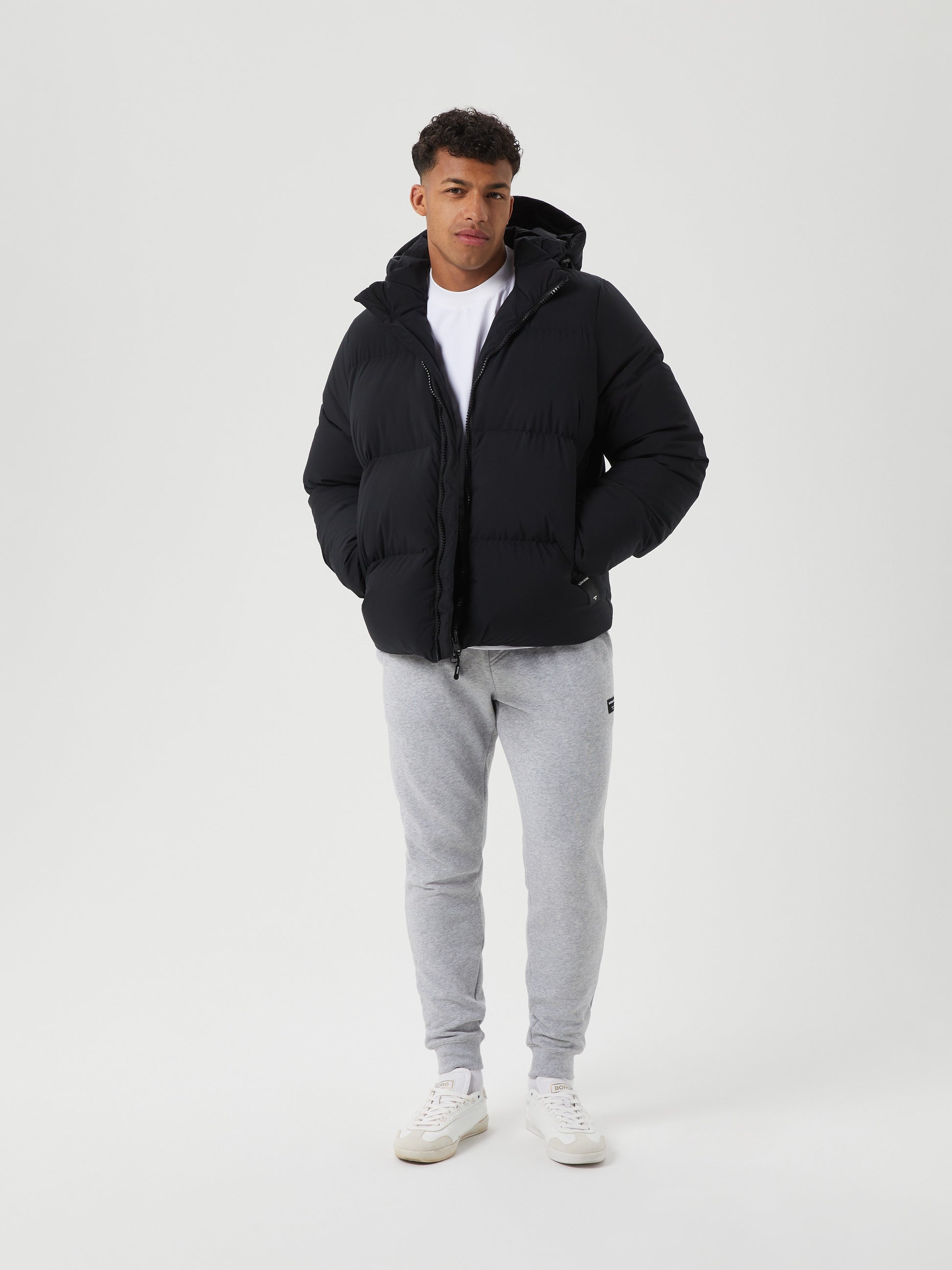 Bjorn Borg Ανδρικό Μπουφάν - Centre Puffer Jacket - Black Beauty