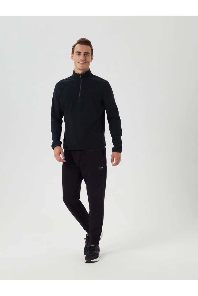 Bjorn Borg Ανδρικό Φούτερ fleece - Borg Half-Zip Fleece - Black Beauty