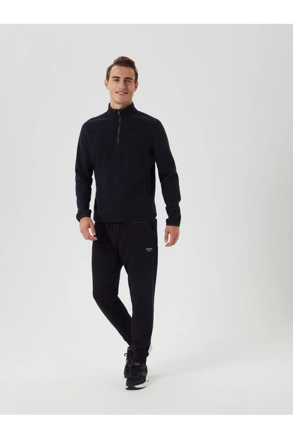 Bjorn Borg Ανδρικό Φούτερ fleece - Borg Half-Zip Fleece - Black Beauty