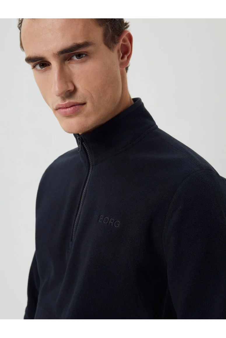 Bjorn Borg Ανδρικό Φούτερ fleece - Borg Half-Zip Fleece - Black Beauty