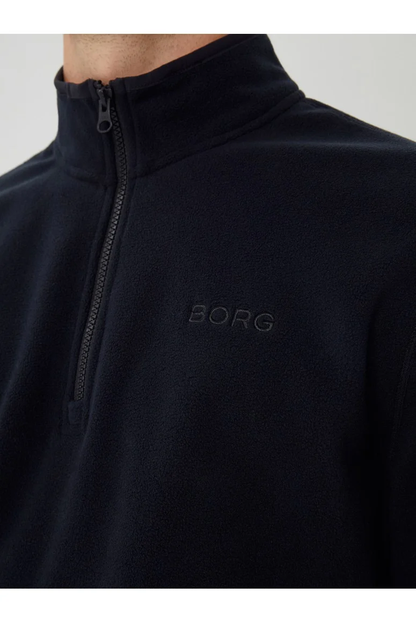 Bjorn Borg Ανδρικό Φούτερ fleece - Borg Half-Zip Fleece - Black Beauty