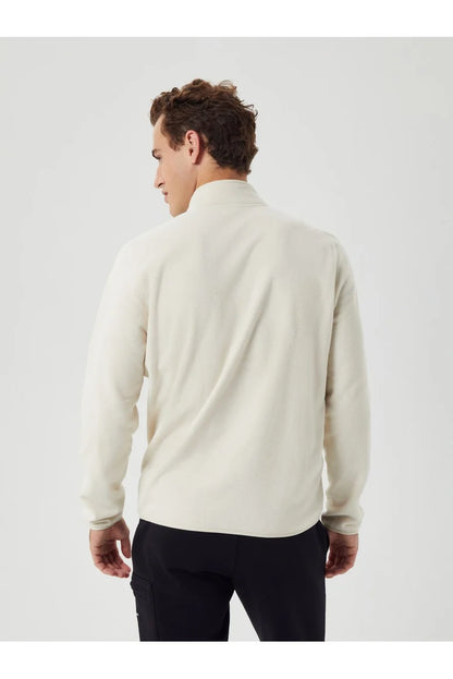 Bjorn Borg Ανδρικό Φούτερ fleece - Borg Half-Zip Fleece - Silver Birch