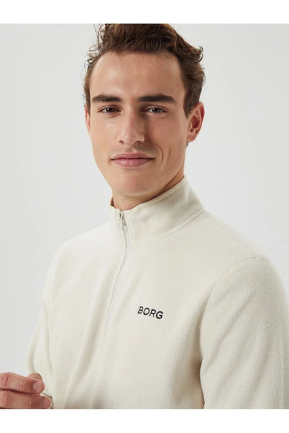 Bjorn Borg Ανδρικό Φούτερ fleece - Borg Half-Zip Fleece - Silver Birch