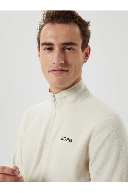 Bjorn Borg Ανδρικό Φούτερ fleece - Borg Half-Zip Fleece - Silver Birch