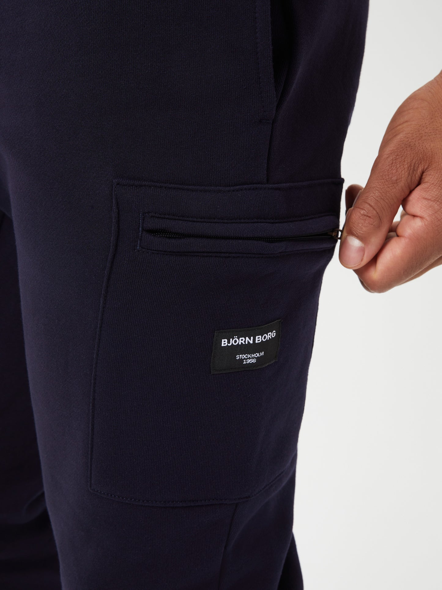 Bjorn Borg Ανδρικό Παντελόνι Φόρμας - Centre Tapered Pocket Pants  - Night Sky