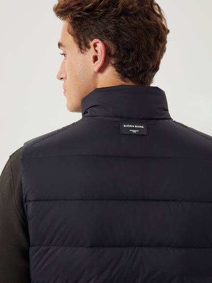 Bjorn Borg Ανδρικό Αμάνικο Μπουφάν - Centre Down Vest - Black Beauty