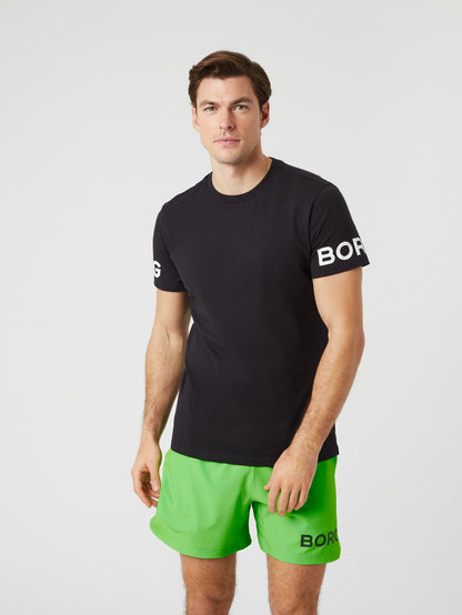 Bjorn Borg Ανδρικό Αθλητικό T-Shirt - Borg Cotton T-Shirt - Black Beauty