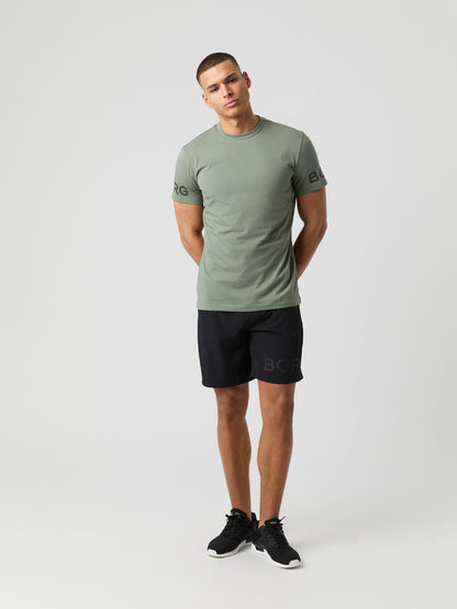 Bjorn Borg Ανδρικό Αθλητικό T-Shirt - Borg Cotton T-Shirt - Agave Green