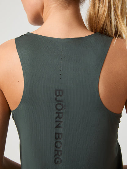 Bjorn Borg Γυναικεία Αμάνικη Αθλητική Μπλούζα - Running Feather Tank - Green