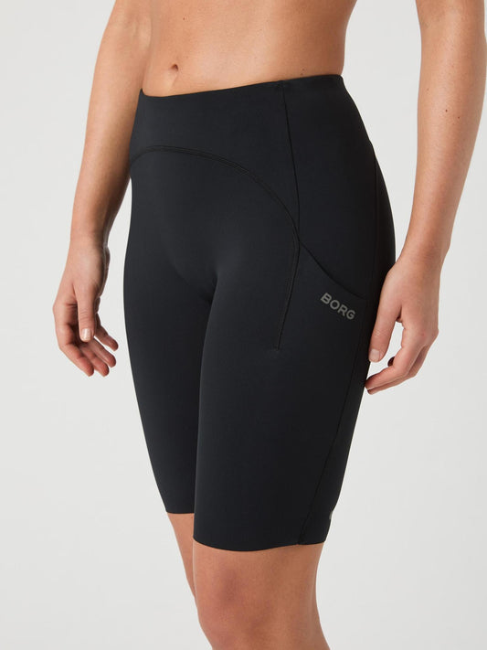 Bjorn Borg Γυναικείο Αθλητικό Κολάν - Running Short Tights - Black Beauty