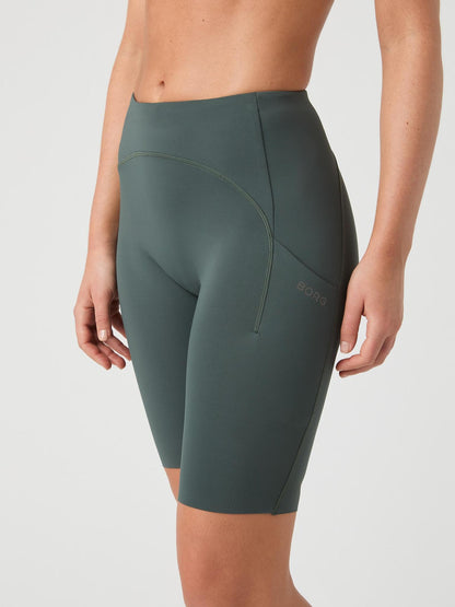 Bjorn Borg Γυναικείο Αθλητικό Κολάν - Running Short Tights - Green