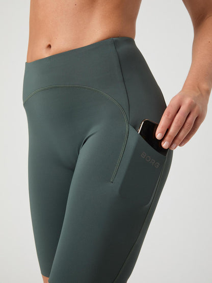 Bjorn Borg Γυναικείο Αθλητικό Κολάν - Running Short Tights - Green