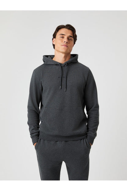 Bjorn Borg Ανδρικό Φούτερ Με Κουκούλα - Classic Hoodie - Dark Gray Melange