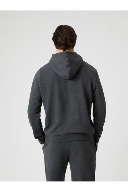 Bjorn Borg Ανδρικό Φούτερ Με Κουκούλα - Classic Hoodie - Dark Gray Melange