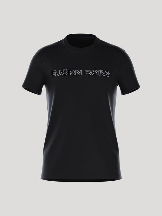 Bjorn Borg Ανδρικό Αθλητικό T-Shirt - Borg Essential 3 T-Shirt  - Black Beauty
