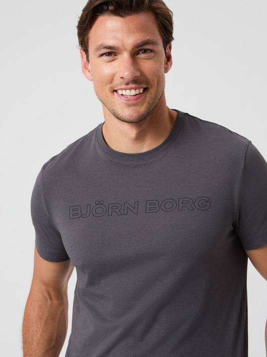 Bjorn Borg Ανδρικό Αθλητικό  Τ-Shirt - Borg Essential 3 - Forged Iron