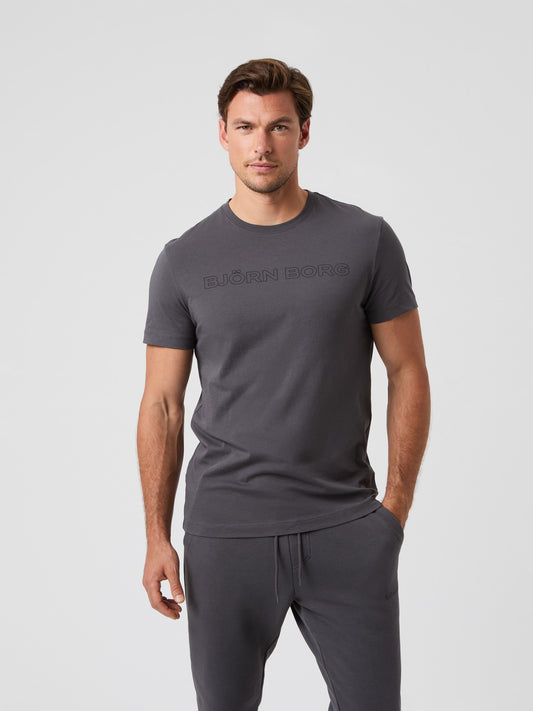 Bjorn Borg Ανδρικό Αθλητικό  Τ-Shirt - Borg Essential 3 - Forged Iron