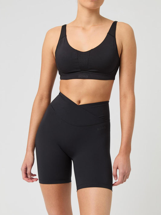 Bjorn Borg Γυναικείο Αθλητικό Κολάν - Studio Cross Shorts - Black Beauty