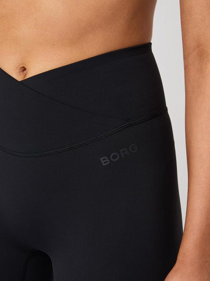 Bjorn Borg Γυναικείο Αθλητικό Κολάν - Studio Cross Shorts - Black Beauty