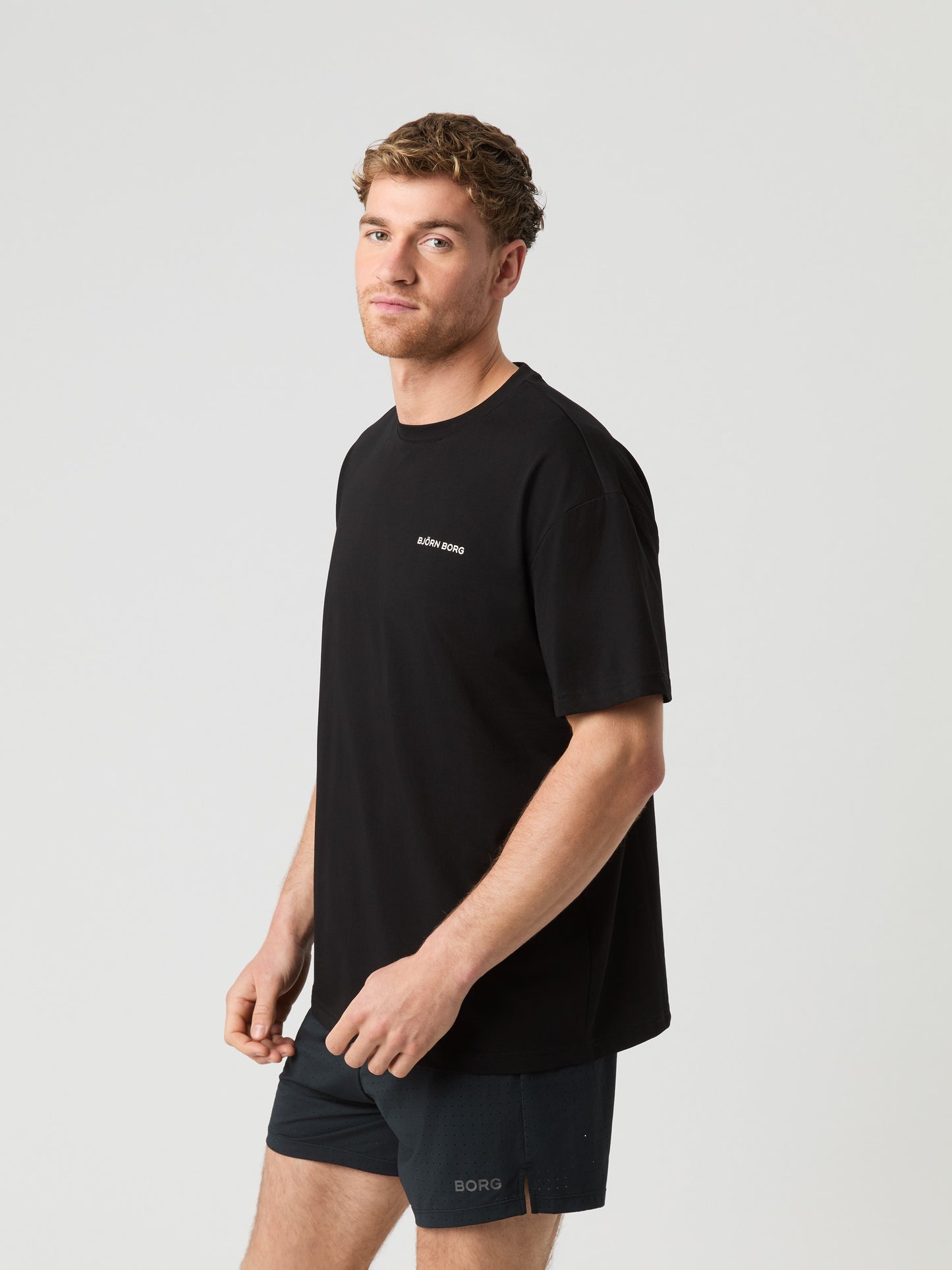 Bjorn Borg Ανδρικό Αθλητικό T-Shirt - Gym Oversized T-Shirt - Black