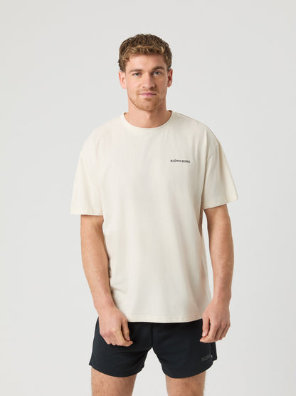 Bjorn Borg Ανδρικό Αθλητικό T-Shirt - Gym Oversized T-Shirt - Birch