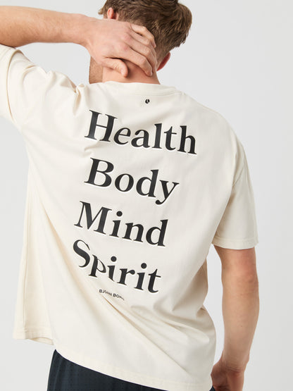 Bjorn Borg Ανδρικό Αθλητικό T-Shirt - Gym Oversized T-Shirt - Birch