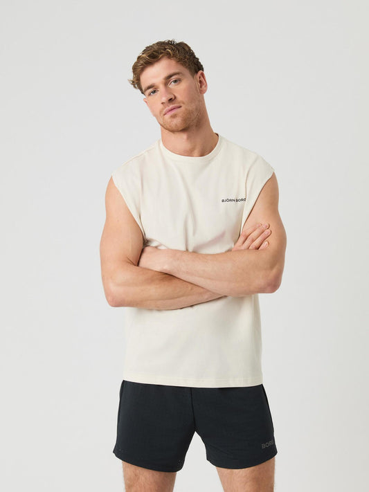 Bjorn Borg Ανδρικό Αθλητικό T-Shirt - Gym Sleeveless T-Shirt - Birch