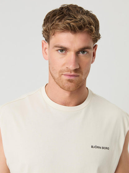 Bjorn Borg Ανδρικό Αθλητικό T-Shirt - Gym Sleeveless T-Shirt - Birch