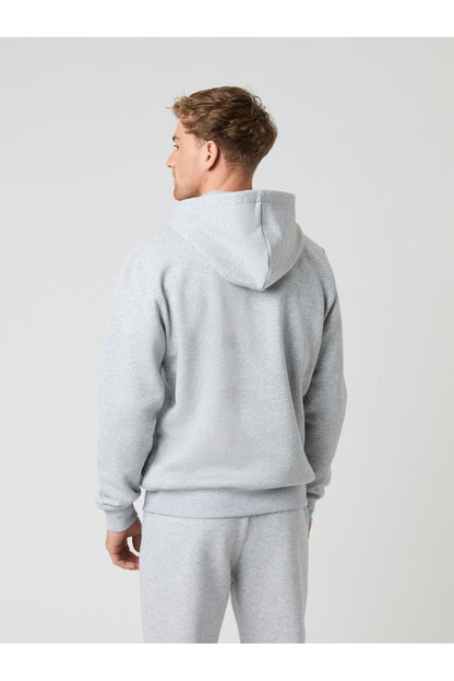 Bjorn Borg Ανδρική Ζακέτα Με Κουκούλα - Centre Zip Hoodie - Light Grey Melange