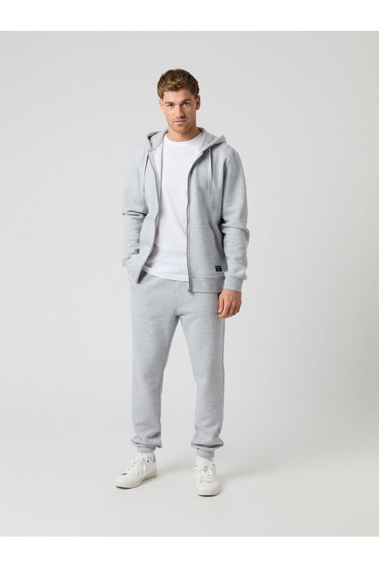 Bjorn Borg Ανδρική Ζακέτα Με Κουκούλα - Centre Zip Hoodie - Light Grey Melange