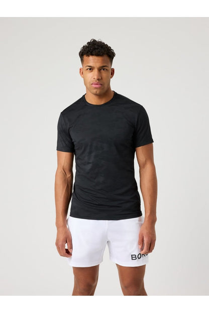 Bjorn Borg Ανδρικό T-Shirt - Borg Performance T-Shirt - Black Beauty