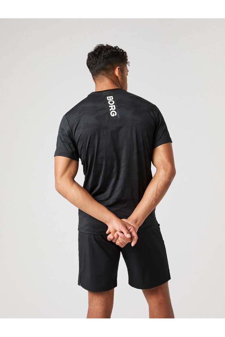 Bjorn Borg Ανδρικό T-Shirt - Borg Performance T-Shirt - Black Beauty