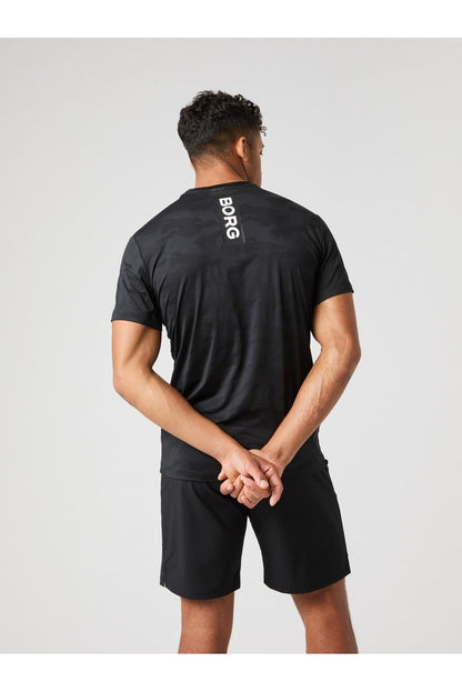 Bjorn Borg Ανδρικό T-Shirt - Borg Performance T-Shirt - Black Beauty