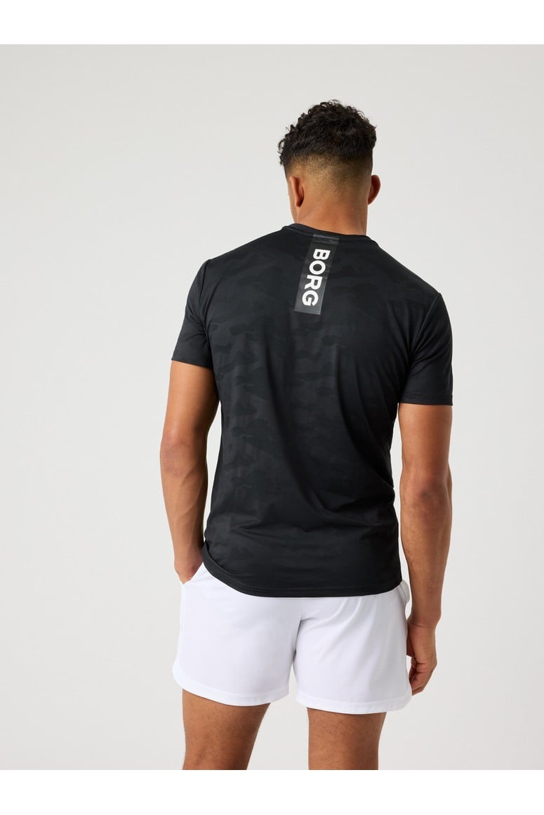 Bjorn Borg Ανδρικό T-Shirt - Borg Performance T-Shirt - Black Beauty