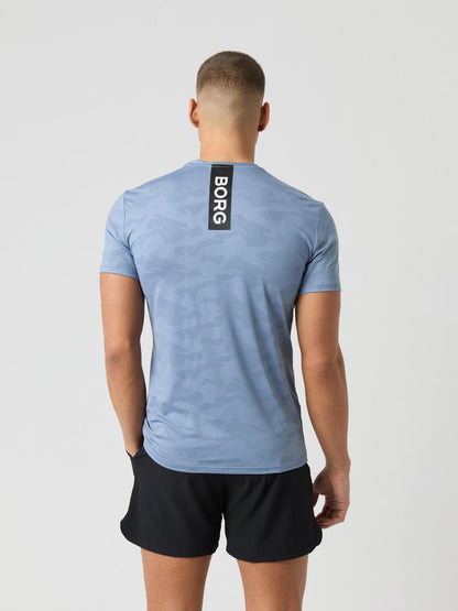 Bjorn Borg Ανδρικό T-Shirt - Borg Performance T-Shirt - Stonewash