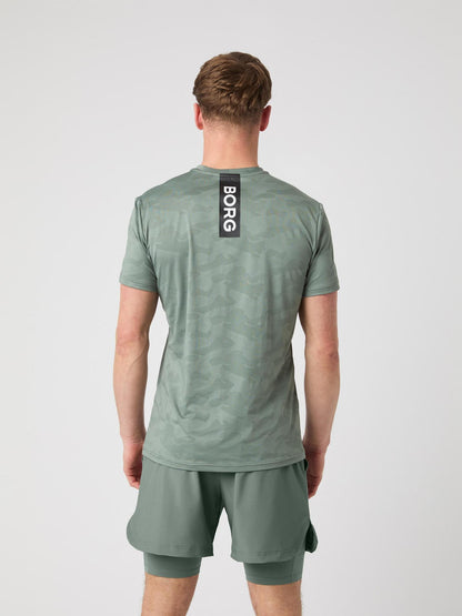 Bjorn Borg Ανδρικό T-Shirt - Borg Performance T-Shirt - Agave Green