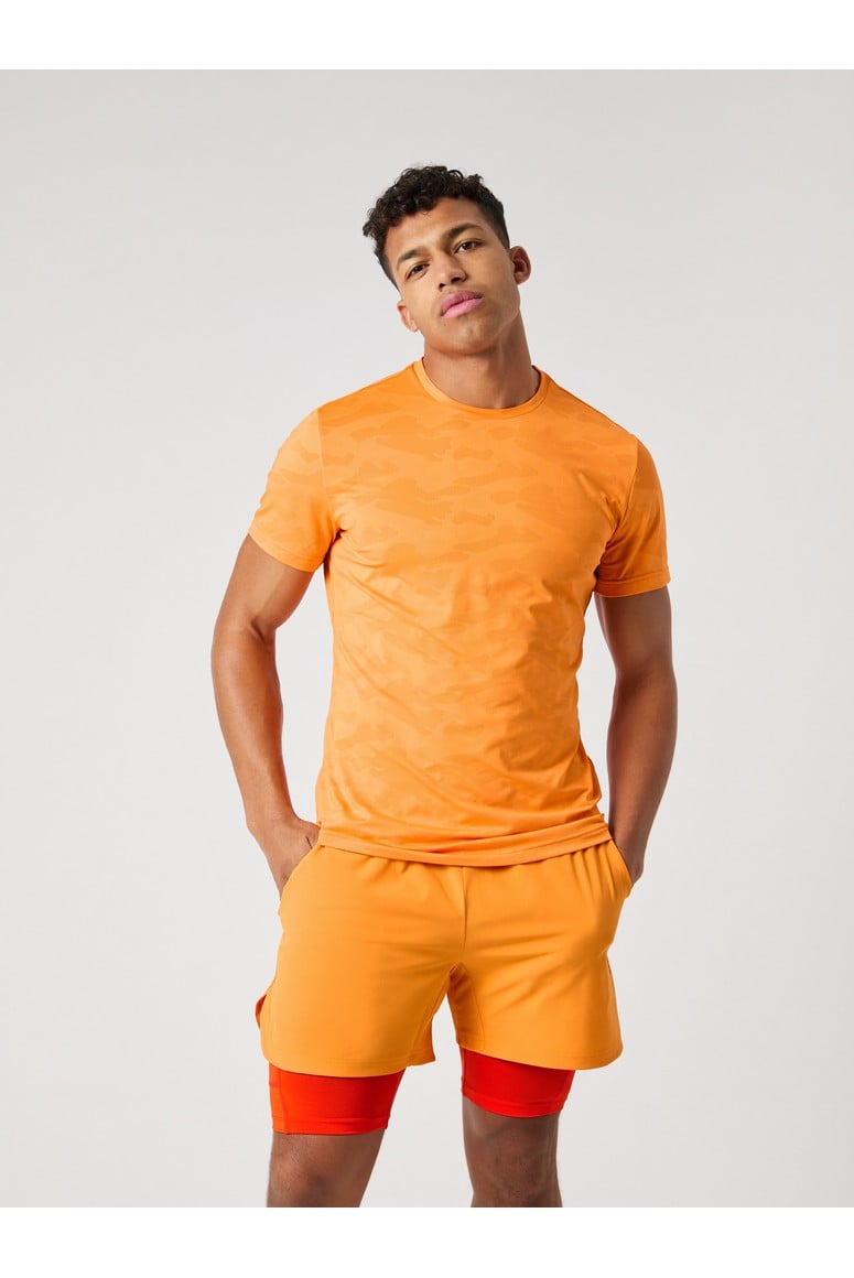 Bjorn Borg Ανδρικό T-Shirt - Borg Performance T-Shirt - Sun Orange