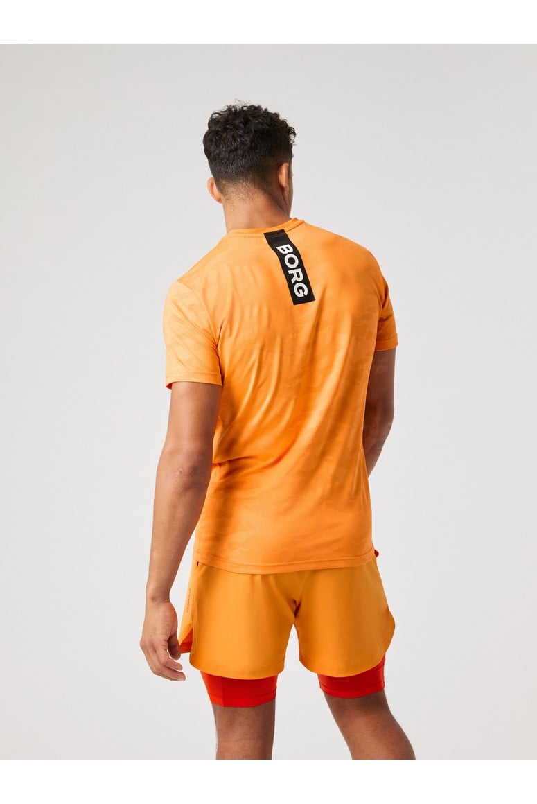 Bjorn Borg Ανδρικό T-Shirt - Borg Performance T-Shirt - Sun Orange