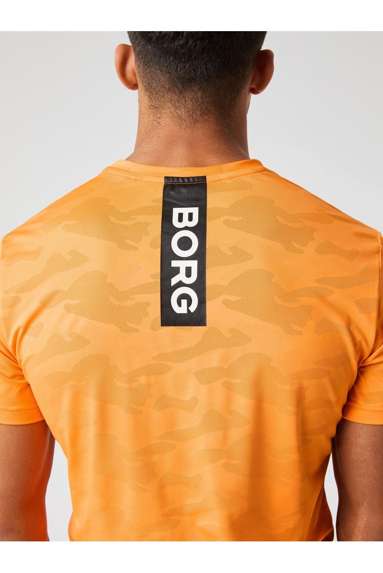 Bjorn Borg Ανδρικό T-Shirt - Borg Performance T-Shirt - Sun Orange