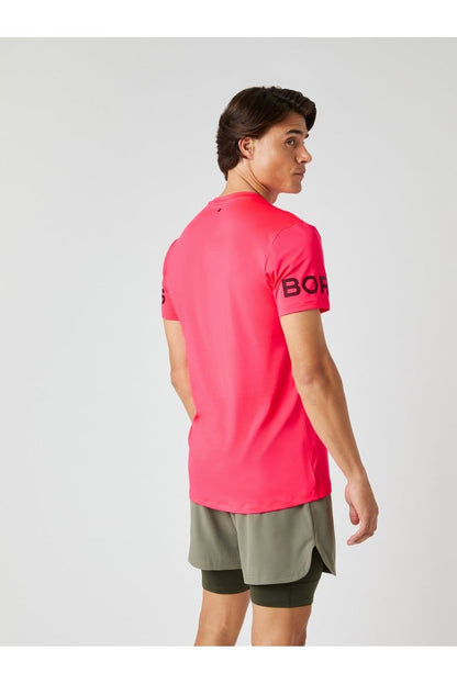 Bjorn Borg Ανδρικό T-Shirt - Borg T-Shirt - Diva Pink