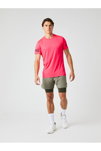 Bjorn Borg Ανδρικό T-Shirt - Borg T-Shirt - Diva Pink